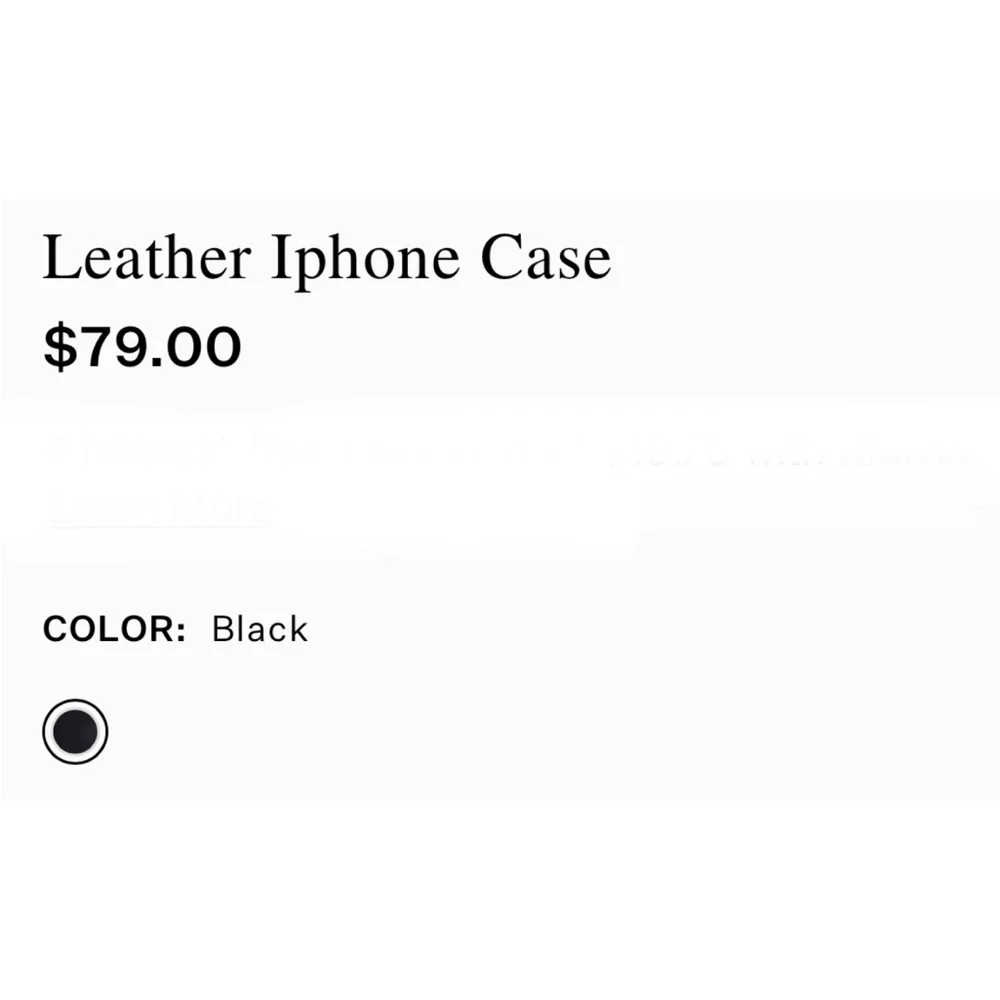 All Saints Leather IPhone Case